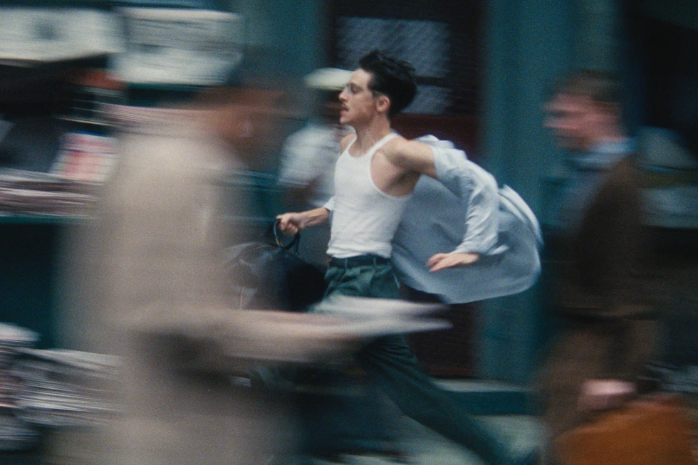 Timothee Chalamet in 'Marty Supreme'.
