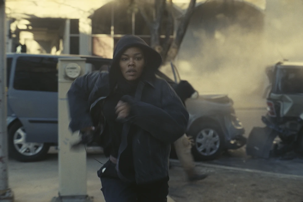 Actress Teyana Taylor as her character Perfidia Beverly Hills.